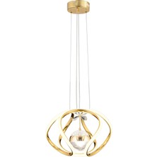 Mars Gold Peri Ledli Salon Mutfak Oda Oturma Odası Hol Ledli  Avize SB-LD-105