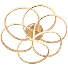 Samyeli Gold LED  Kumandalı ve Dimerli (Beyaz, Sarı, Gün Işığı) Ledli Salon Mutfak Oda Oturma Odası Hol Ledli  Plafonyer  Avize SB-LD-511