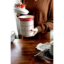 İnci Emaye Emaye Kavanoz Kapaklı ,-1.5litre-Baharatlık, Çeyiz, , Yoğurt Mayalama, Çok Amaçlı Kavanoz