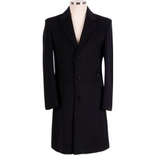 BLU % 100 Kaşmir Slim-Fit Palto