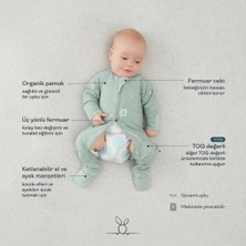 Ergopouch Organik Pamuklu Patikli Pijama Tulum 0.2 TOG