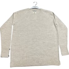 Kadın Ince Triko Kolları Metal Düğme Detaylı Mevsimlik Bluz