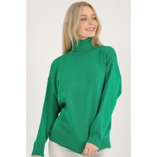 Vegenze Kadın Tam Balıkçı Triko Kazak