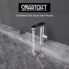 Smartgift Elektrikli Sıcak Su Musluğu Termal Musluk Ani Su Isıtıcı Musluk (Alttan Girişli)
