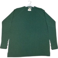 Kadın Ince Triko Kolları Metal Düğme Detaylı Mevsimlik Bluz