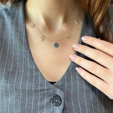 Lilarote Pırlanta Sans Kolyesi  Halka, Tektaş, Nazar, Sonsuzluk, Tektaş Yüzük