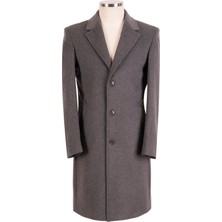 Blu % 100 Kaşmir Slim-Fit Palto