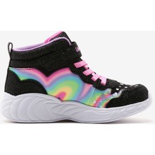 Skechers Unicorn Dreams - Magical Dreame Büyük Kız Çocuk Siyah Işıklı Bot 302332L Bkmt