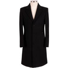 Blu % 100 Kaşmir Slim-Fit Palto