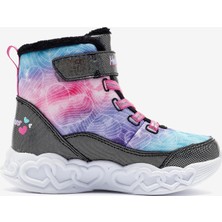 Skechers Infinite Heart Lights - Lovin Hearts Büyük Kız Çocuk Siyah Işıklı Bot 303054L Bkmt