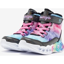 Skechers Infinite Heart Lights - Lovin Hearts Büyük Kız Çocuk Siyah Işıklı Bot 303054L Bkmt