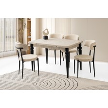 Yanlardan Açılır Yakamoz Sidon Masa Topkapı Ayak 4 Ad Gözde Sandalye