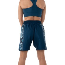 Hercules Fight Gear Paisley Desenli Dövüş & Antrenman Şortu, Mavi Spor Şortu