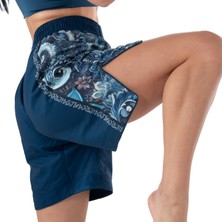 Hercules Fight Gear Paisley Desenli Dövüş & Antrenman Şortu, Mavi Spor Şortu