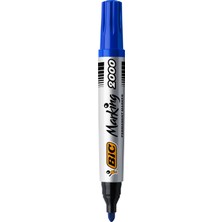 Bic Marker Mavi 2000 Yuvarlak Uçlu Permanent Markör 12'li Kutu