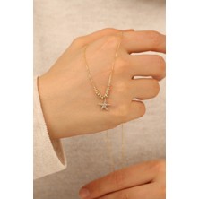 ÇGK KUYUMCULUK Deniz Yıldızı Altın Kolye  CGKKLY226