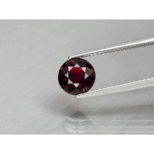 Aries 2.02 Ct 7.4 mm Round Natural Deep Reddish Purple Rhodolite Garnet, Madagascar