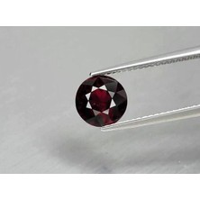 Aries 2.18 Ct 7.4 mm Round Natural Deep Reddish Purple Rhodolite Garnet, Madagascar