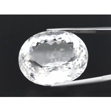 Aries 60.06 Ct 27.5x22.8 mm Vs Oval Natural White Quartz Myanmar