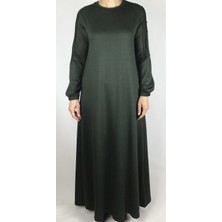 Kadın Kristal Iki Iplik Kol Dikiş Detaylı Mevsimlik Elbise