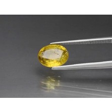 Aries 2.33 Ct 9x7.5 mm Oval Natural Greenish Yellow Grossular Garnet, Africa