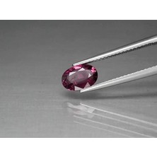 Aries 1.13 Ct 8x5.6 mm Oval Natural Pinkish Purple Rhodolite Garnet, Madagascar