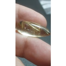 Aries 18.20 Ct 11.4x28 mm Natural Golden Rutilated Quartz