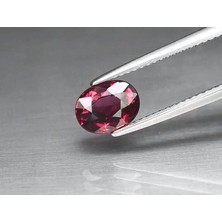 Aries 1.70 Ct 8x6 mm Oval Natural Purplish Pink Rhodolite Garnet, Madagascar