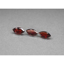 Aries 3.40 Ct 3pcs Lot  T.w 10x5 mm Marquise Natural Orangish Red Garnet Best For Jewelry