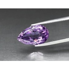Aries 7.34 Ct 15.8x10 mm Vs Pear Natural Unheated Purple Amethyst, Brazil