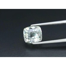 Aries 4.35 Ct 10.5x9.8 mm Cushion Natural Green Amethyst, Brazil