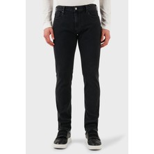 Emporio Armani Streç Pamuklu Slim Fit Düşük Bel Dar Paça Jeans Erkek KOT PANTOLON EM000121 AF14867 M8001