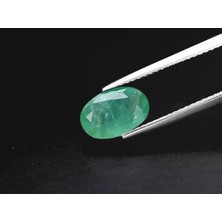 Aries 1.77 Ct 9.7x6.4 mm Oval Natural Green Emerald, Zambia
