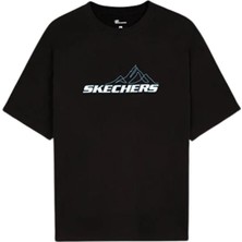 Skechers M Graphıc Tee Crew Neck S232404-001 Siyah Tişört