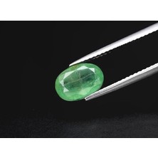 Aries 1.96 Ct 9.4x6.8 mm Oval Natural Green Emerald, Zambia