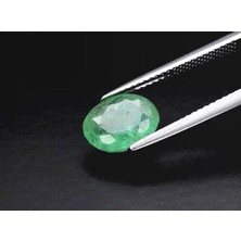 Aries 1.78 Ct 9.5x7.5 mm Oval Natural Green Emerald, Zambia