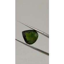 Aries 7.70 Ct 13.2x11.9 mm Pear Natural Green Tourmaline