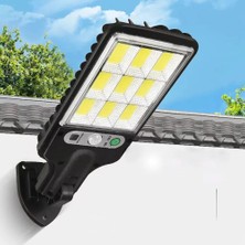 108 LED Solar Güneş Enerjili Bahçe Sokak Aydınlatma Işığı Şarjlı Kumandalı 3 Modlu Bahçe Lambası