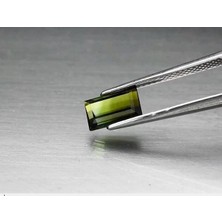 Aries 1.58 ct 8.3X5  mm Baguette Natural Unheated Green Tourmaline, Africa