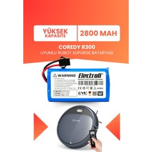 Electroll Ecovacs CEN546 Uyumlu Batarya (Maksimum Kapasite) 3500MAH Pil Robot Süpürge Bataryası