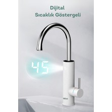 Smartgift Elektrikli Sıcak Su Musluğu Termal Musluk Ani Su Isıtıcı Musluk (Alttan Girişli)