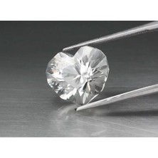 Aries 9.93 ct 13.7X12.4  mm Vs Custom-Cut Natural Unheated Light Green Topaz, Africa