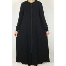 Ece Giyim Önü Fermuarlı Gizli Cepli Mevlana Model Ferace