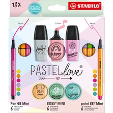 Stabilo Pastellove Mini Set 18 Li 775 8