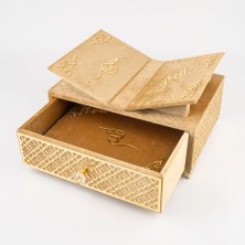 Raşel Kaplama, Çekmeceli Rahleli Kur'an-I Kerim (Orta Boy, Gold)