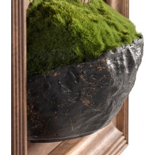 Timber Bonsai Tablaeu - 8 - Masif Ahşap Çerçeveli 3 Boyutlu Yapay Ağaç Tablosu 33X60 cm