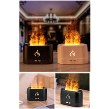 Golden Tech Ultrasonik Hava Nemlendirici Simülasyon 3D Alev Işığı Nemlendirici - Buhar Makinesi 230ML