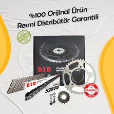 DID KAWASAKİ ER-6 F ZİNCİR DİŞLİ SETİ (2006-2016) O-RİNGLİ ZİNCİR (ÇELİK RENK)