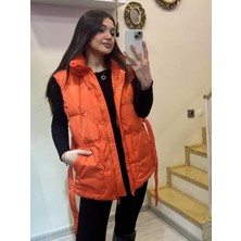 Rossa Butik Kuşaklı Kapüşonlu Şişme Yelek