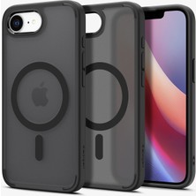 Spigen iPhone 16e Kılıf Crystal Hybrid MagFit MagSafe özellikli Frost Black - ACS09175